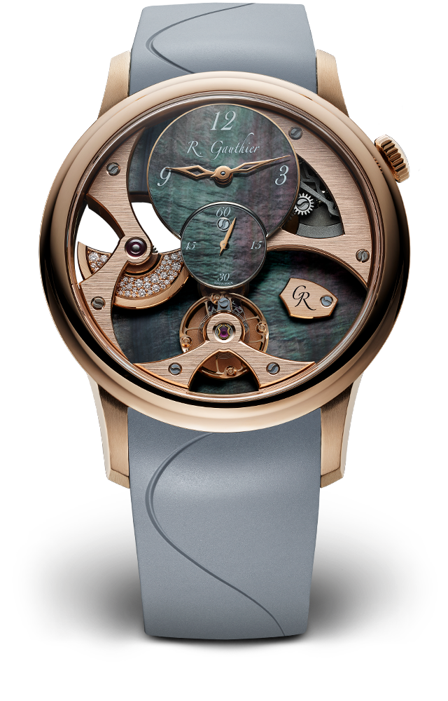 Black mother of pearl, Insight Micro-Rotor Lady, Heritage Collection, Romain Gauthier, MON00340