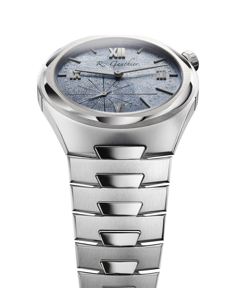 Romain Gauthier Romain Gauthier c by romain gauthier platinum edition bracelet light blue dial