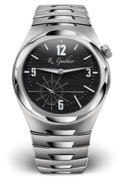 Black structured dial