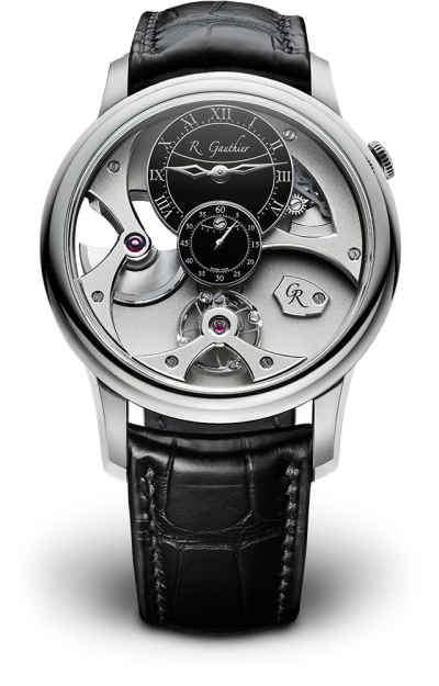 Platinum - Black enamel dial