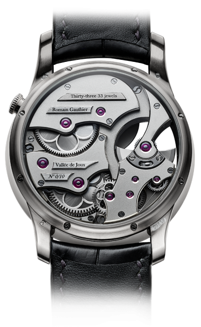 Platinum - Black enamel dial