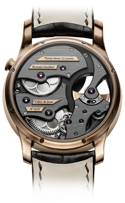 Red gold - blue enamel dial