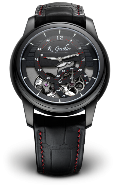 Black titanium - red accents