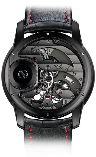 Black titanium - red accents
