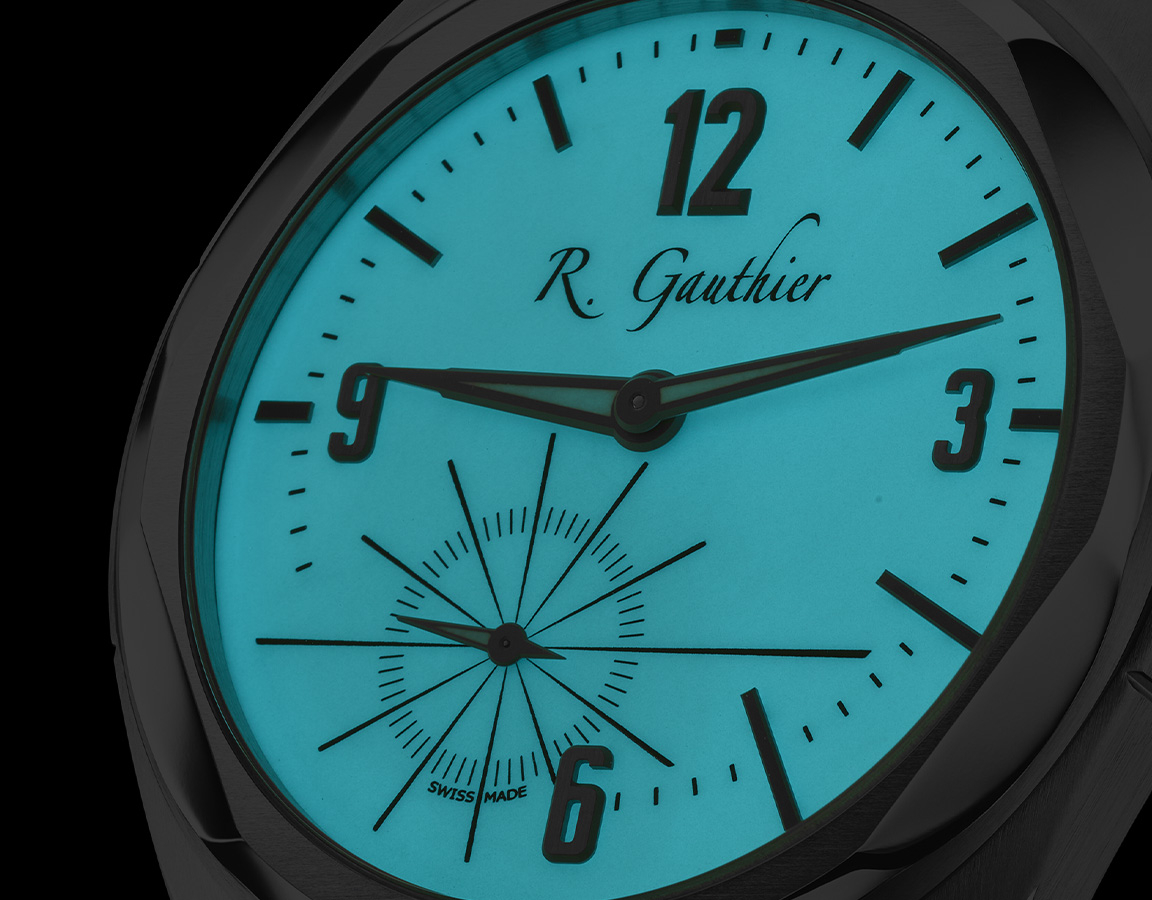 C by Romain Gauthier Titanium Edition Bracelet, Luminescent dial