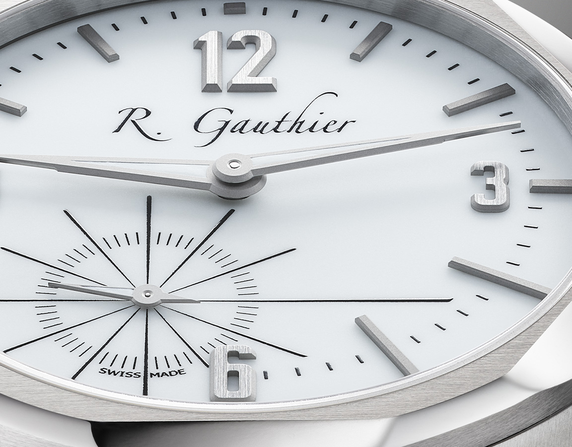 C by Romain Gauthier Titanium Edition bracelet Three-dimensional indices and numerals