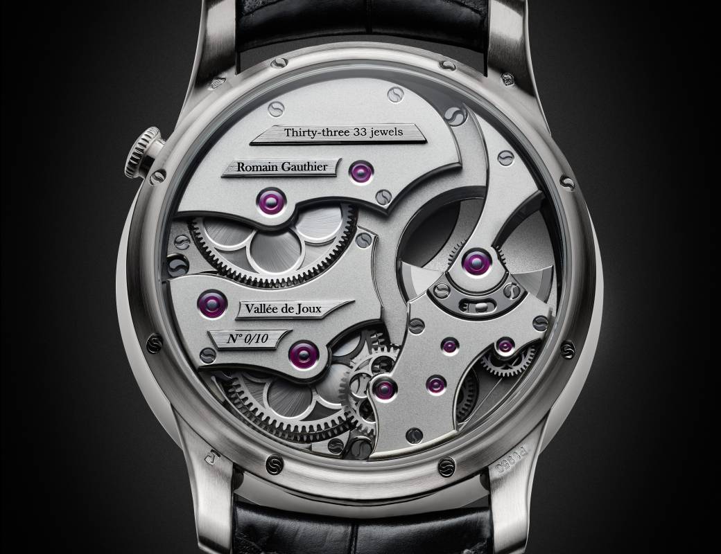 Romain Gauthier Insight Micro-Rotor platinum black enamel dial 2