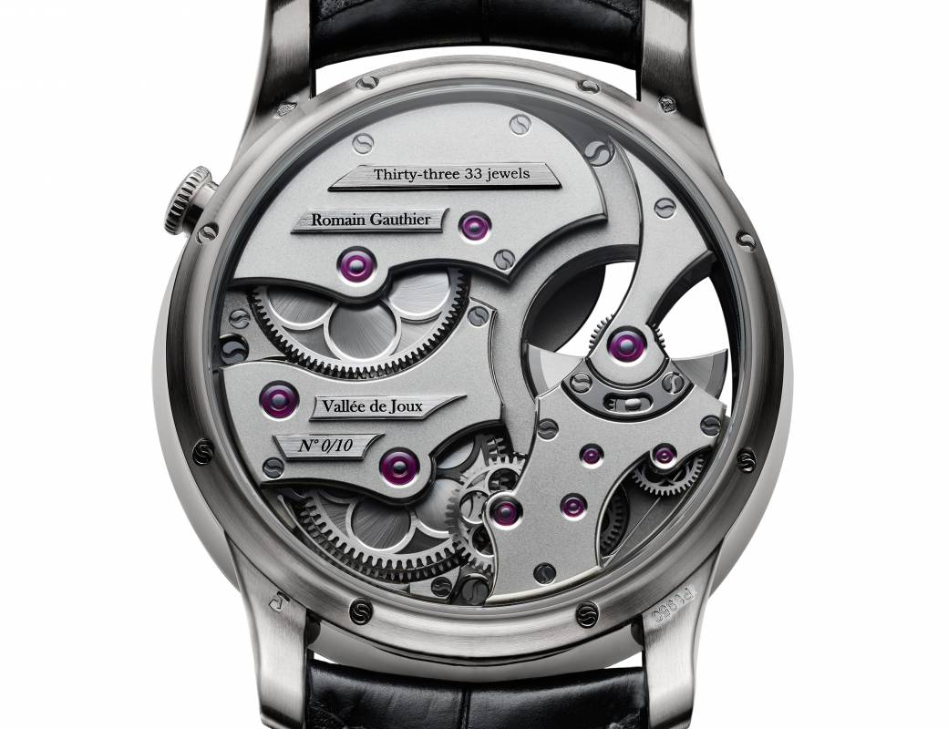 Romain Gauthier Insight Micro-Rotor platinum black enamel dial 4