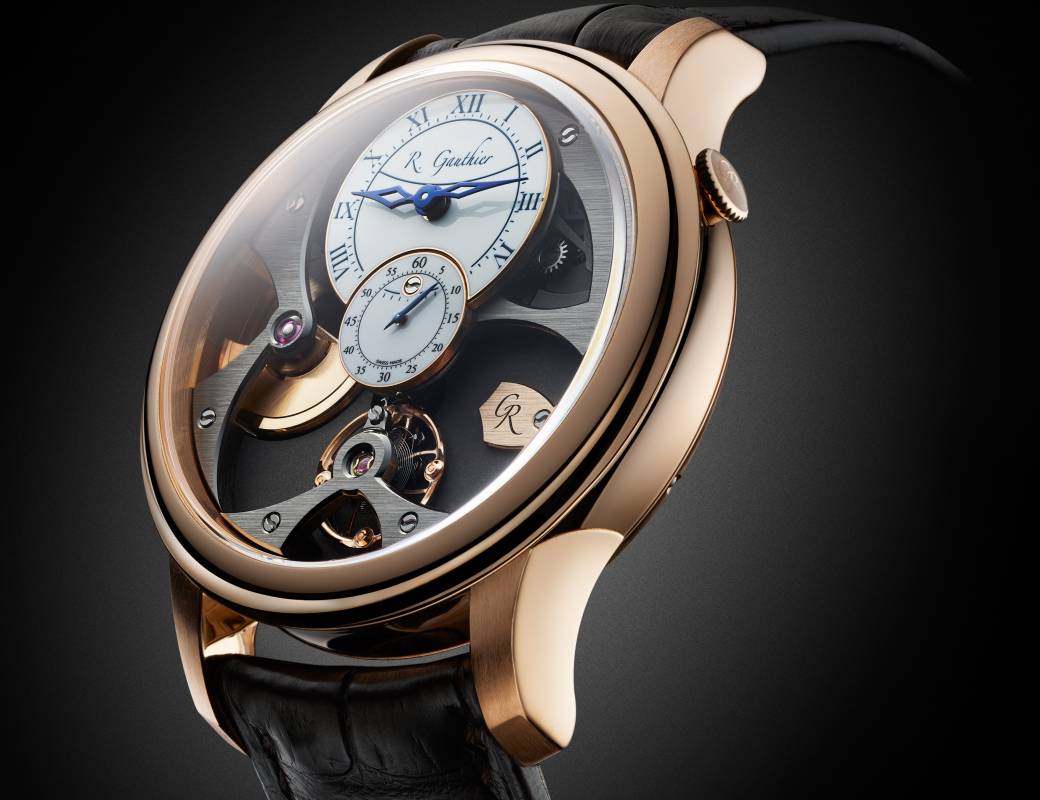 Romain Gauthier Insight Micro-Rotor red gold white enamel dial 2