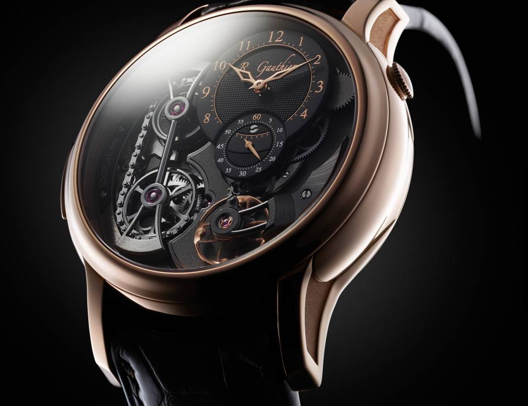 Romain Gauthier Logical One red gold clous de Paris dial 2