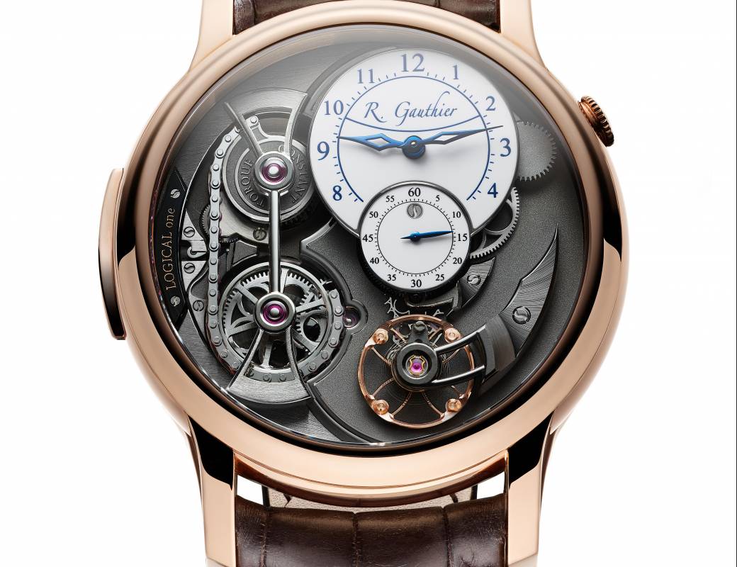 Romain Gauthier Logical One red gold white enamel dial 3