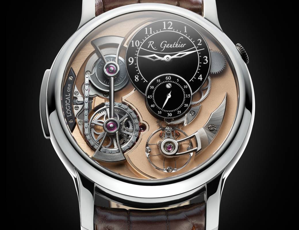 Romain Gauthier Logical One white gold black enamel dial 1