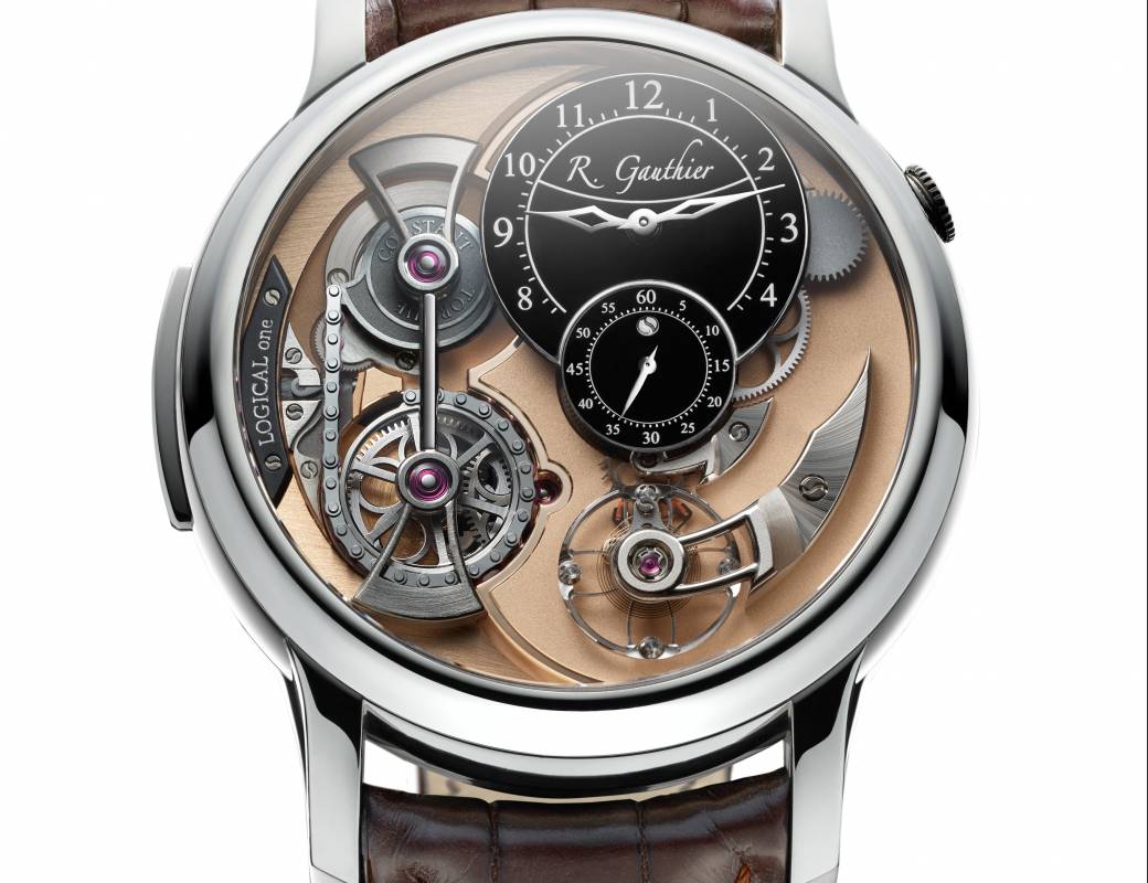 Romain Gauthier Logical One white gold black enamel dial 5