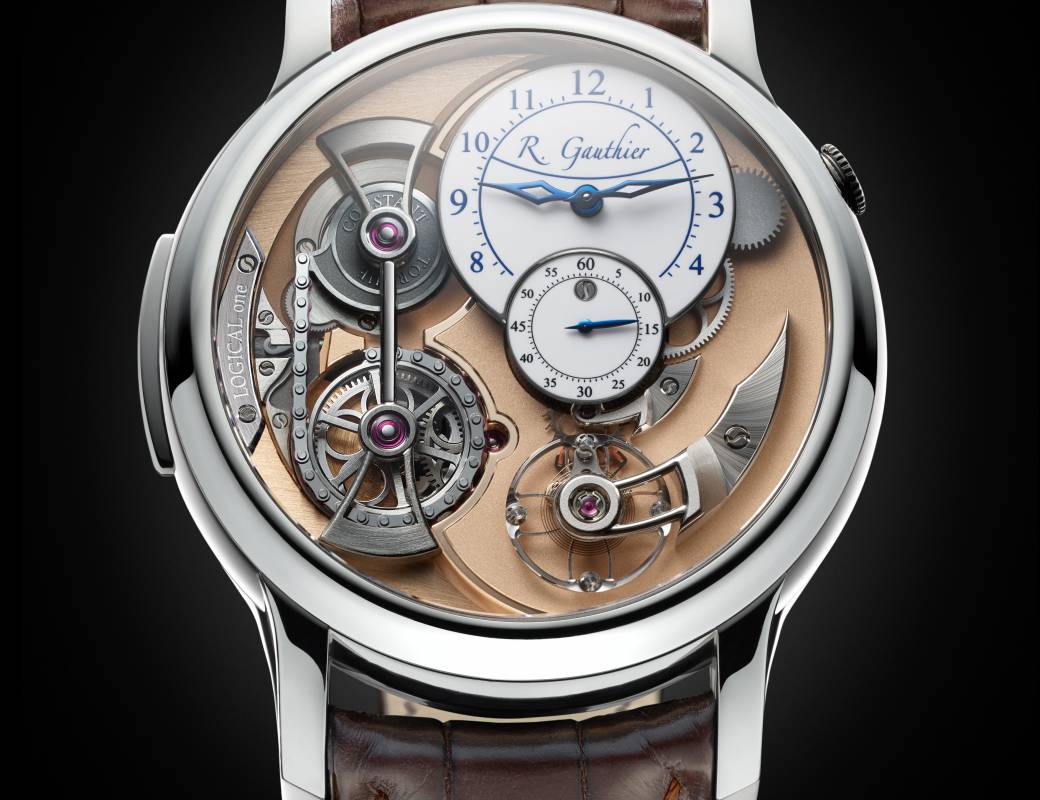 Romain Gauthier Logical One white gold white enamel dial 1