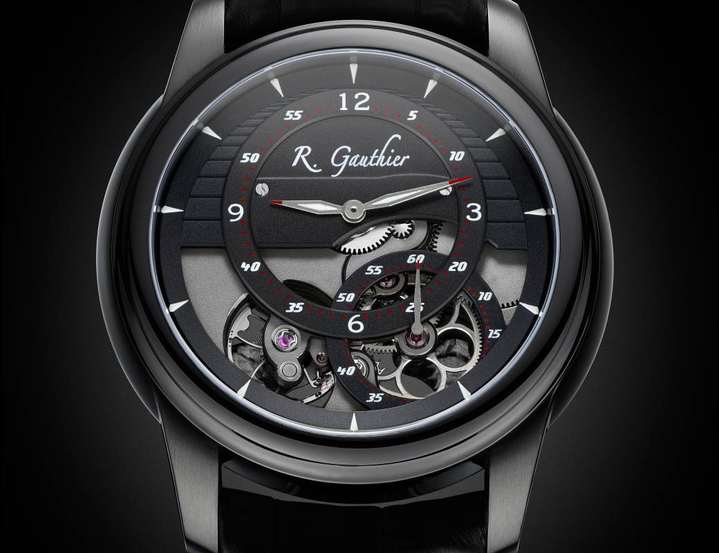 Romain Gauthier Prestige HMS Black Titanium red accents 1