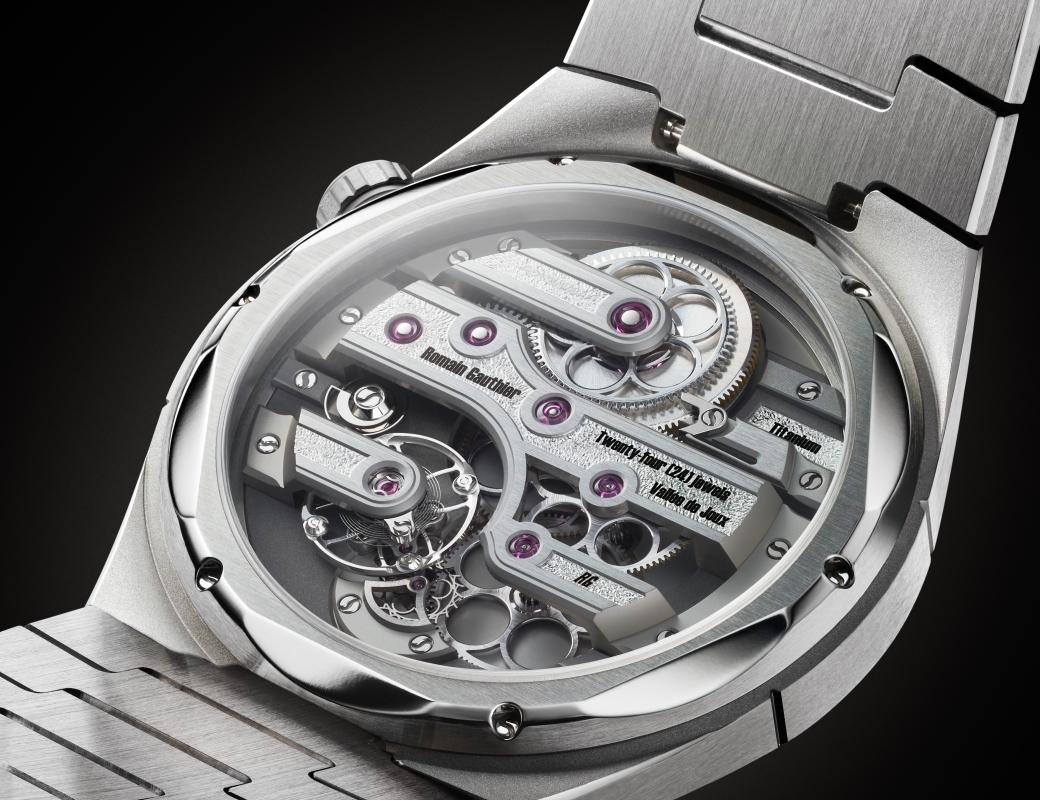 C by Romain Gauthier Titanium Edition Bracelet Black Dial