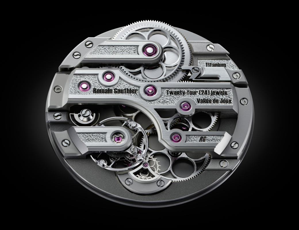 Movement C by Romain Gauthier Titanium Edition Bracelet Lumen dial