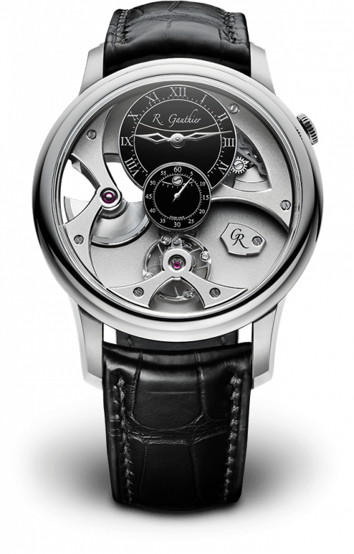 Platinum limited edition, Insight Micro-Rotor, Heritage Collection, Romain Gauthier